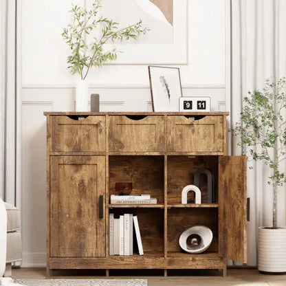 Style Loft Collection Wooden Accent Storage Cabinet