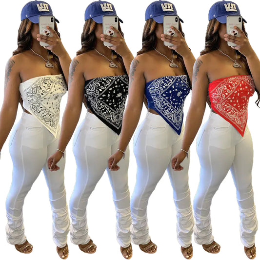 Style Loft Collection Shoulda Coulda Woulda Strapless Bandana Top