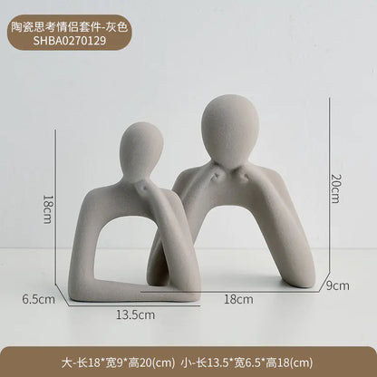 Style Loft Collection Modern Minimalist Abstract Couple Figurine
