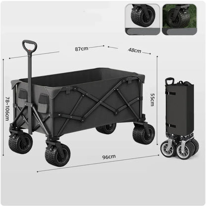 Style Loft Collection Foldable Outdoor and Indoor Push/Pull Handle Cart