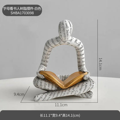 Style Loft Collection Reading Is Fundamental Book End Figurines