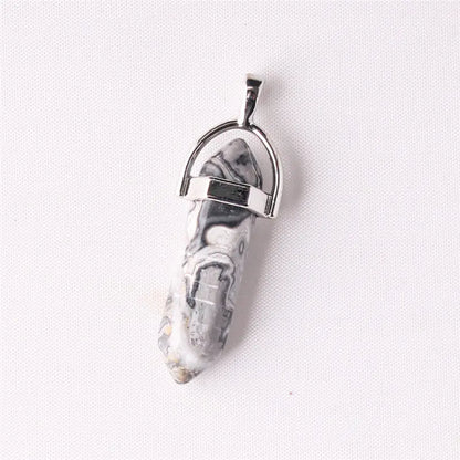 Style Loft Collection Natural Stone Crystal Agate Pendant