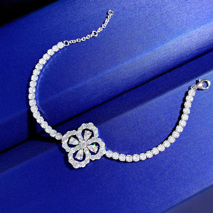 Style Loft Collection Clover Cross High Carbon Bracelet