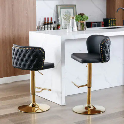 Style Loft Collection Modern Swivel Height Adjustable Barstools