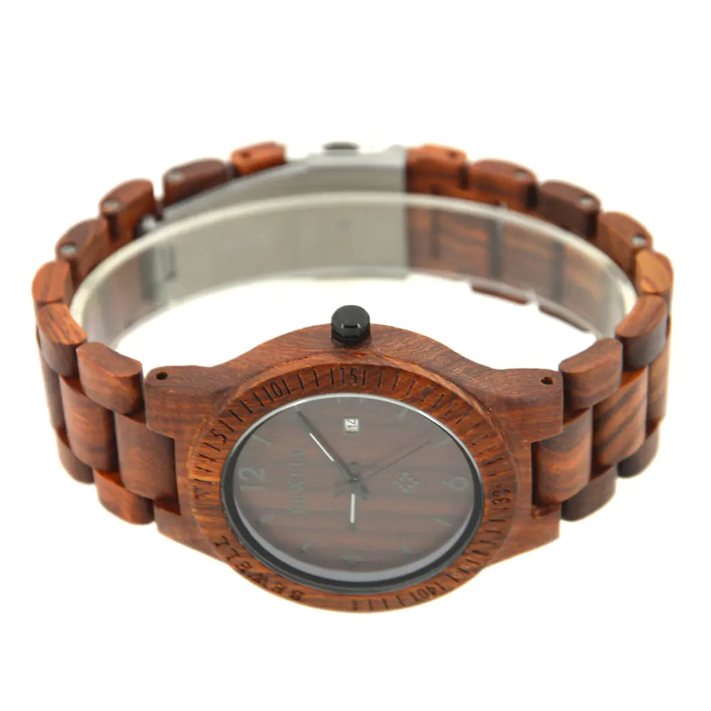 Style Loft Collection Sandalwood Wooden Timepiece