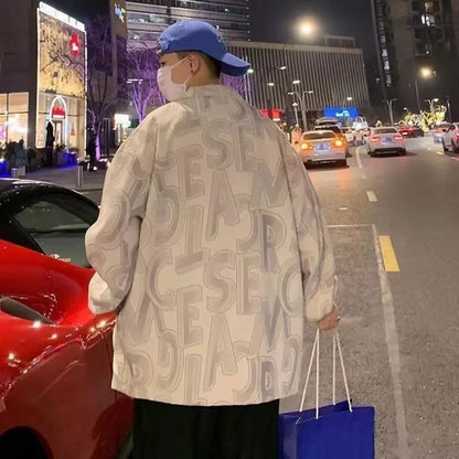 Style Loft Collection Sinai Corduroy Letter Print Jacket