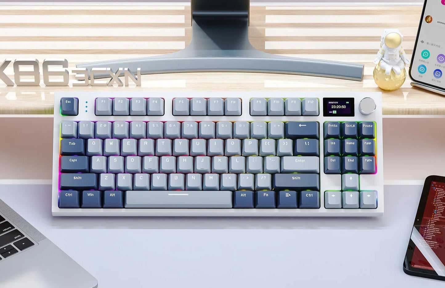 Style Loft Collection CyberStyle Streamline Illuminated Wireless Keyboard