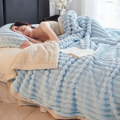 Style Loft Collection Plush Tuscan Rabbit Hair Blanket