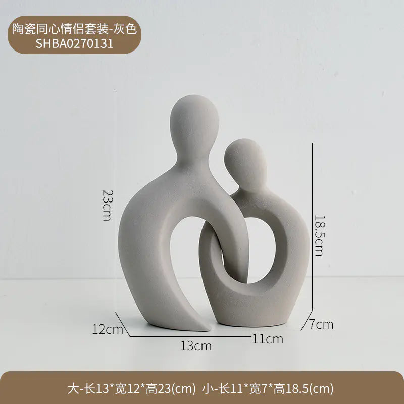 Style Loft Collection Modern Minimalist Abstract Couple Figurine