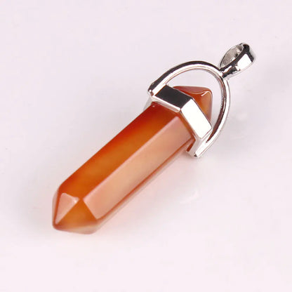 Style Loft Collection Natural Stone Crystal Agate Pendant