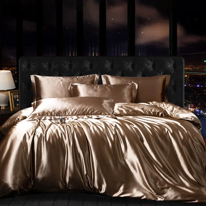 Style Loft Collection Luxurious Silk 4-Piece Bedding Set