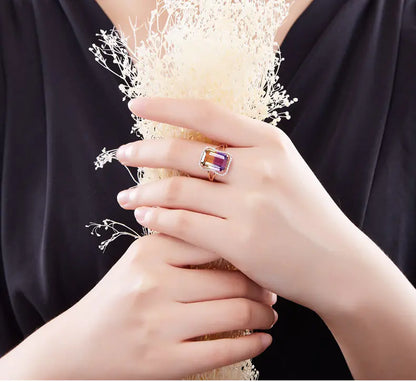 Style Loft Collection 18K Rose Gold Tourmaline Ring