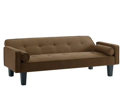 Style Loft Collection Sandstone Pull Point Tufted Button Sofa