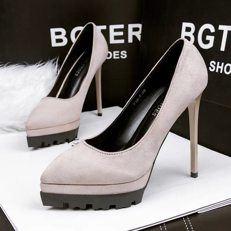 Style Loft Collection Stunning in Silence Suede Stilletos