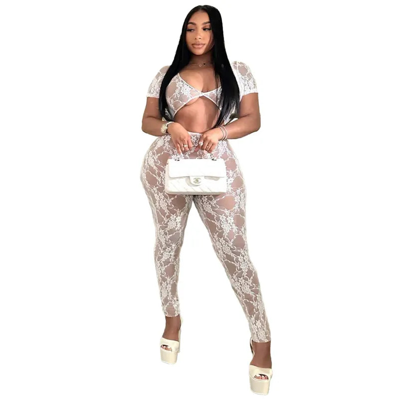 Style Loft Collection No Limits Sexxxy Lace Jumpsuit