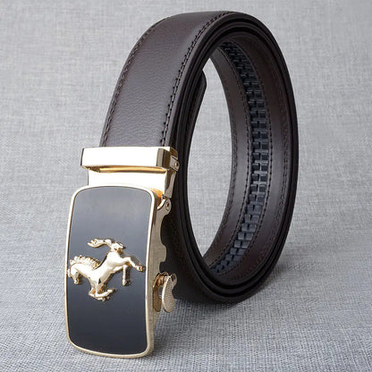 Style Loft Collection Przewalski Automatic Buckle Leather Belt