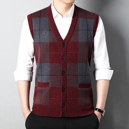 Style Loft Collection Senior Leadership Button Cardigan Vest