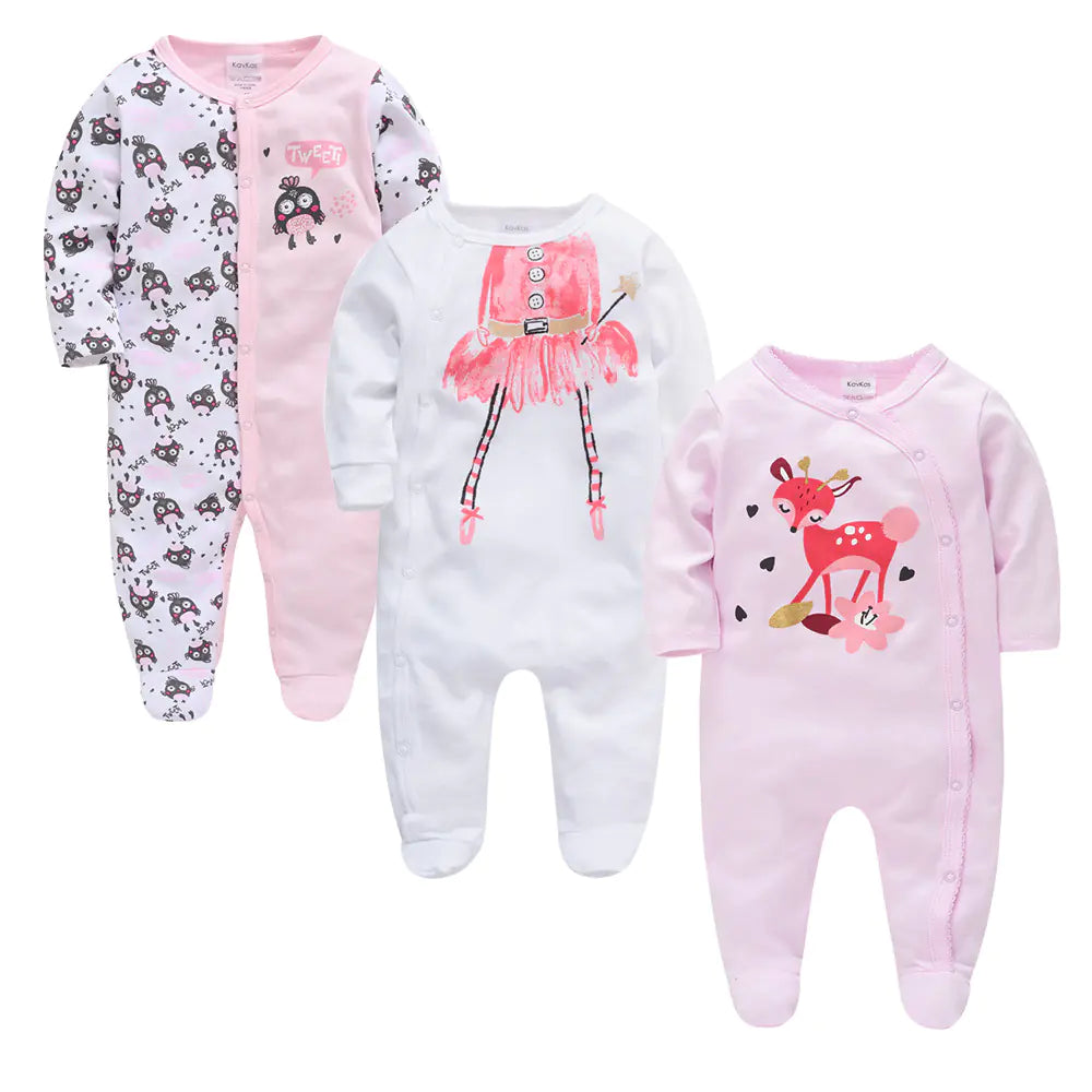 Style Loft Collection BabyStyle Charlette Haute 3-Piece Long Sleeve Onesies