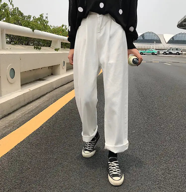 Style Loft Collection Monkhouse Wide Leg High Waist Denim Trousers