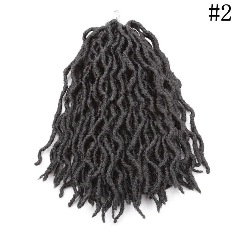Style Loft Collection Colored 12-Inch Wavy Dreadlock Hair Extensions