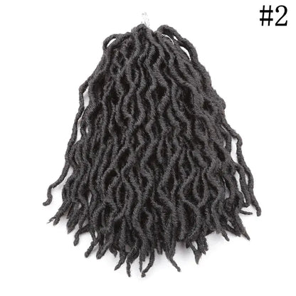 Style Loft Collection Colored 12-Inch Wavy Dreadlock Hair Extensions