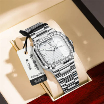 Style Loft Collection St-Imier Zircon Diamond Face Quartz Watch