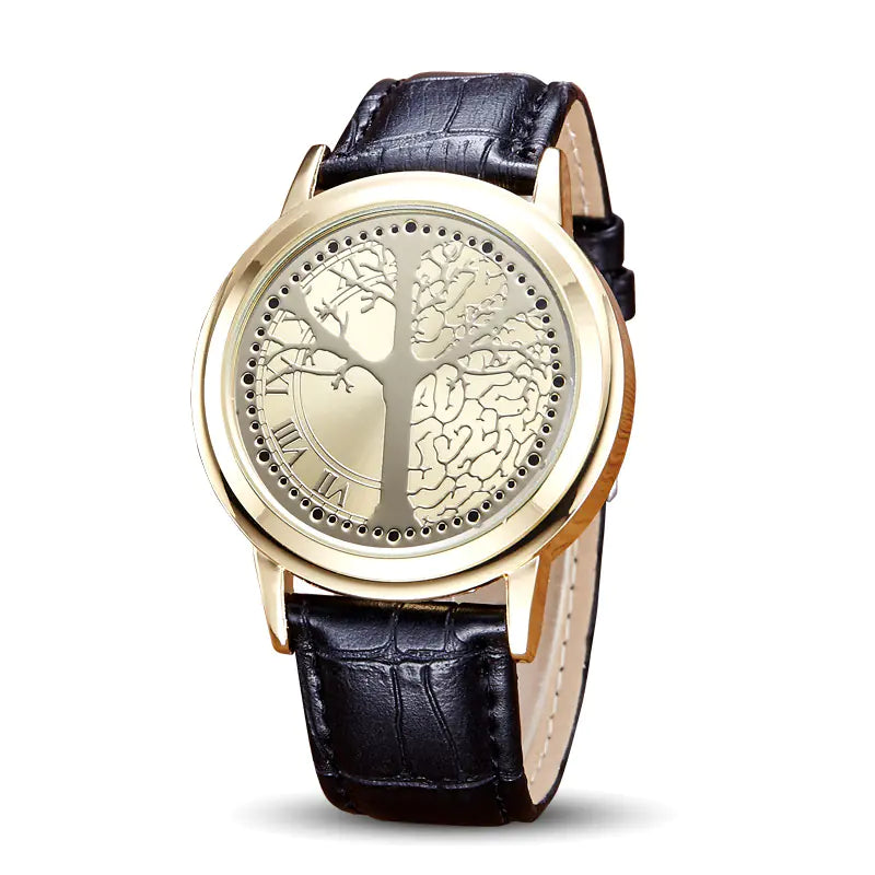 Style Loft Collection Leather Band LED Touchscreen Watch