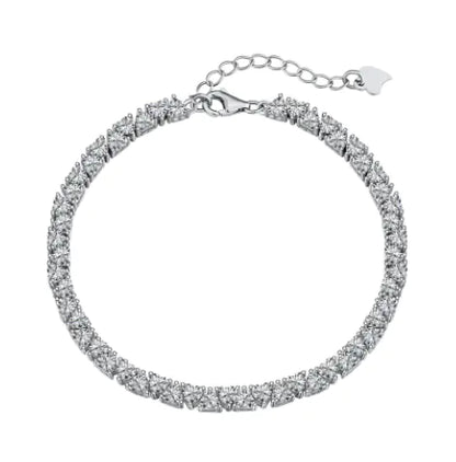 Style Loft Collection .925 Sterling Silver Zircon Bracelet
