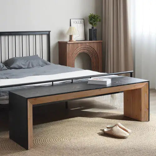 Style Loft Collection Modern Multi-use Wooden Bench