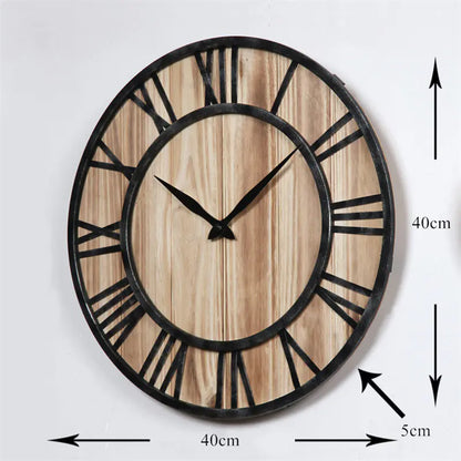 Style Loft Collection Wooden Wall Clock