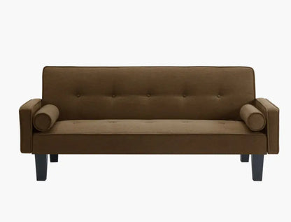 Style Loft Collection Sandstone Pull Point Tufted Button Sofa