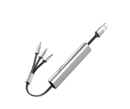 Style Loft Collection DigitalLoft FlexiCharge 3-in-1 Telescopic Cable