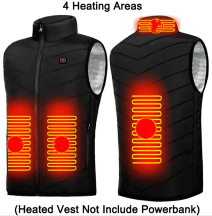 Style Loft Collection OutdoorLoft Unisex Extended Sizes USB Charging Heated Vest