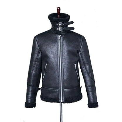 Style Loft Collection Vintage Hawks Nest Shearling Lined Leather Motorcycle