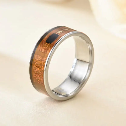 Style Loft Collection Smart Stainless Steel Near Field Communication (NFC) Ring