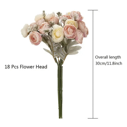 Style Loft Collection 18 Piece Silk Roses