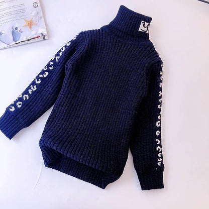 Style Loft Collection BabyStyle Cuvette Cashmere and Velvet Leopard Sweater