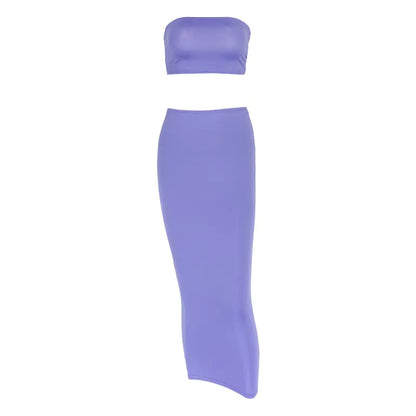 Style Loft Collection Signal Lookout Crop Top Two-Piece Set