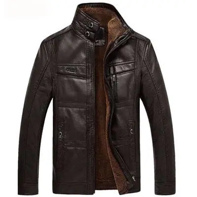 Style Loft Collection Cannstatt Fleece Lined Vegan Sheepskin Leather Jacket