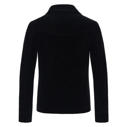 Style Loft Collection Southern Playalistic Single-Breasted Velvet Jacket