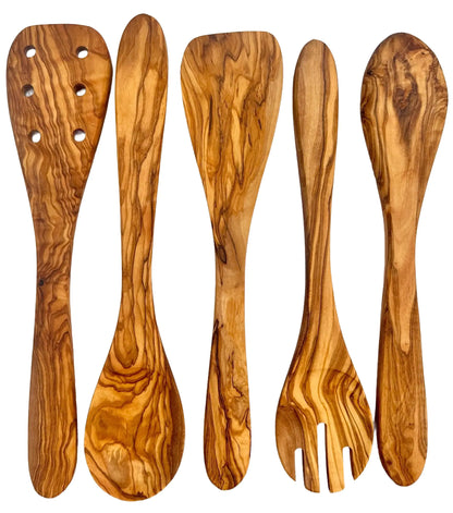 Style Loft Collection 5 Piece Olive Wood Kitchen Servers Set
