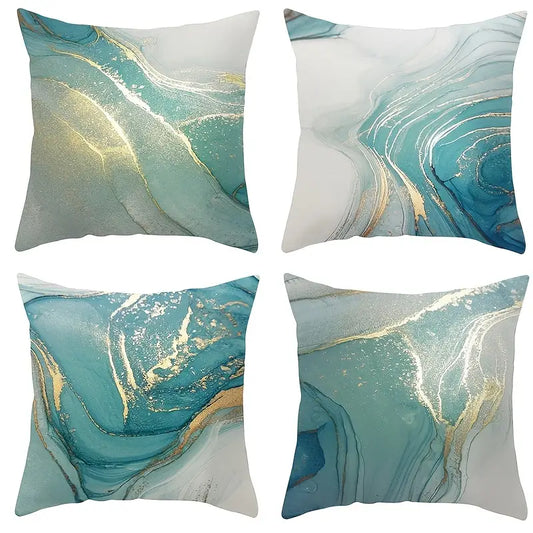 Style Loft Collection Turquoise Abstract Art Pillowcase