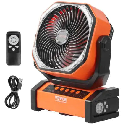 Style Loft Collection 360 Degree Portable Rechargeable Lantern Fan