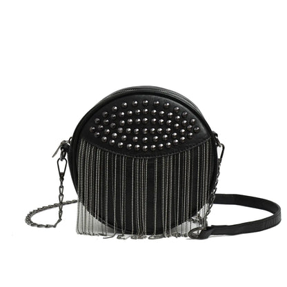 Style Loft Collection Round Tassel Crossbody Shoulder Bag