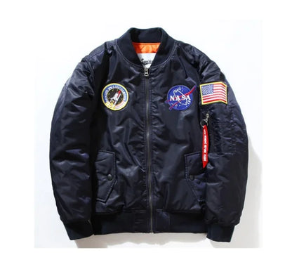 Style Loft Collection Astronaut Embroidered Flight Jacket