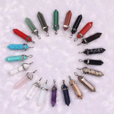 Style Loft Collection Natural Stone Crystal Agate Pendant