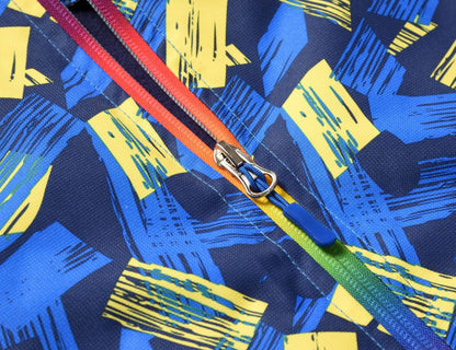 Style Loft Collection Abstract Artistry Waterproof Windbreaker Jacket