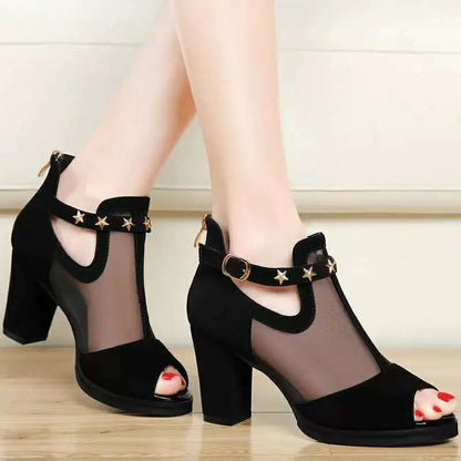 Style Loft Collection Starbuckle Suede Nude Mid-Heels