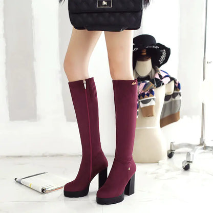 Style Loft Collection Don't Hurt Em Girl Suede High Heel Boots