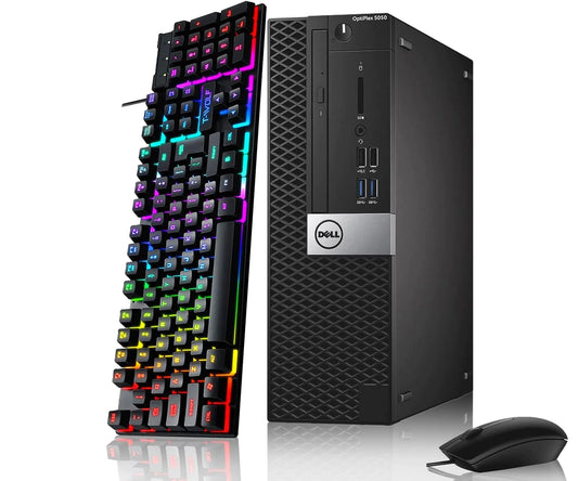 Style Loft Collection x Dell Optiplex 5050 SFF Desktop Computer PC Core i5-6500 3.2GHz 16GB RAM 256GB SSD Keyboard & Mouse DisplayPorts HDMI RJ-45 Windows 10 Pro (Renewed)